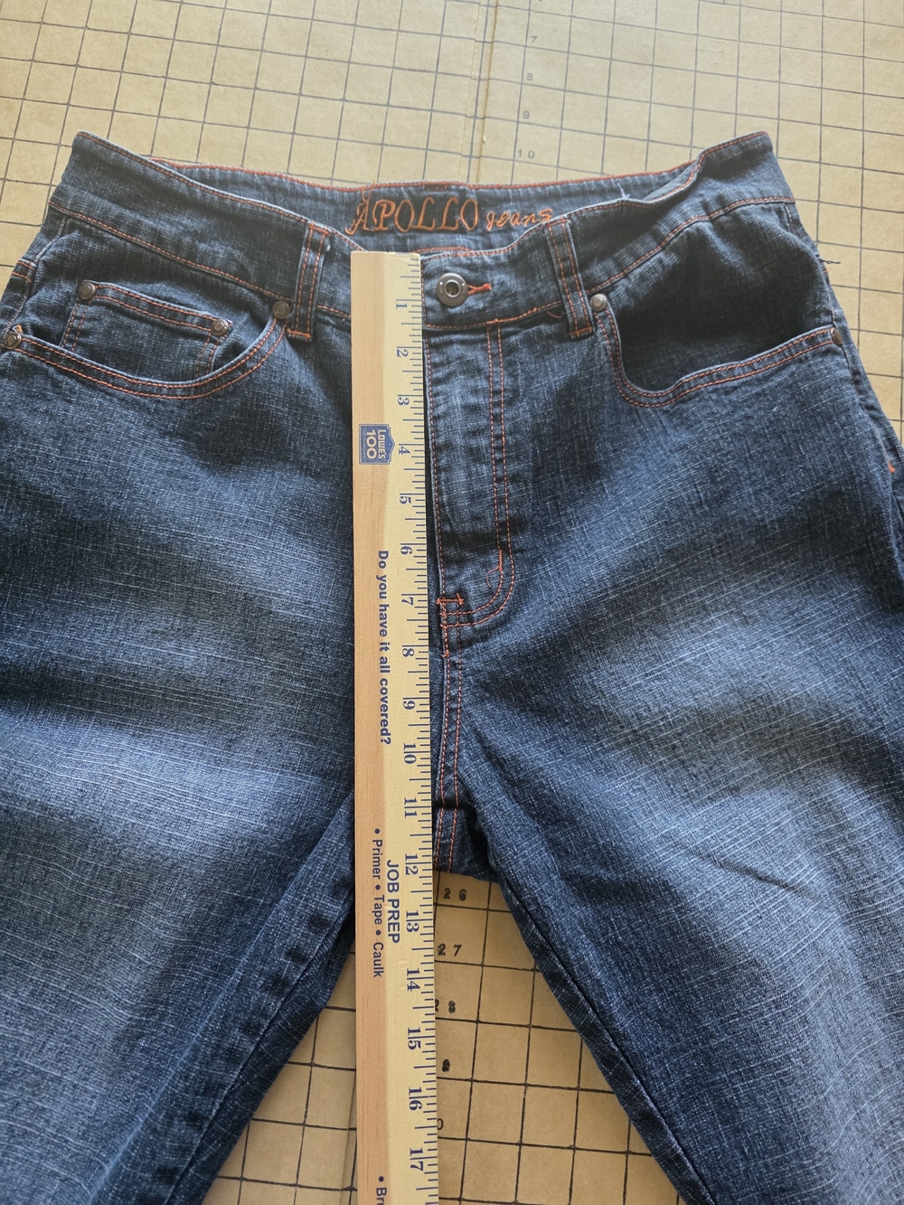 Apollo Jeans Stretch Bootcut Denim Ramie Cotton Blend Embroidery 13/14 - Picture 10 of 16